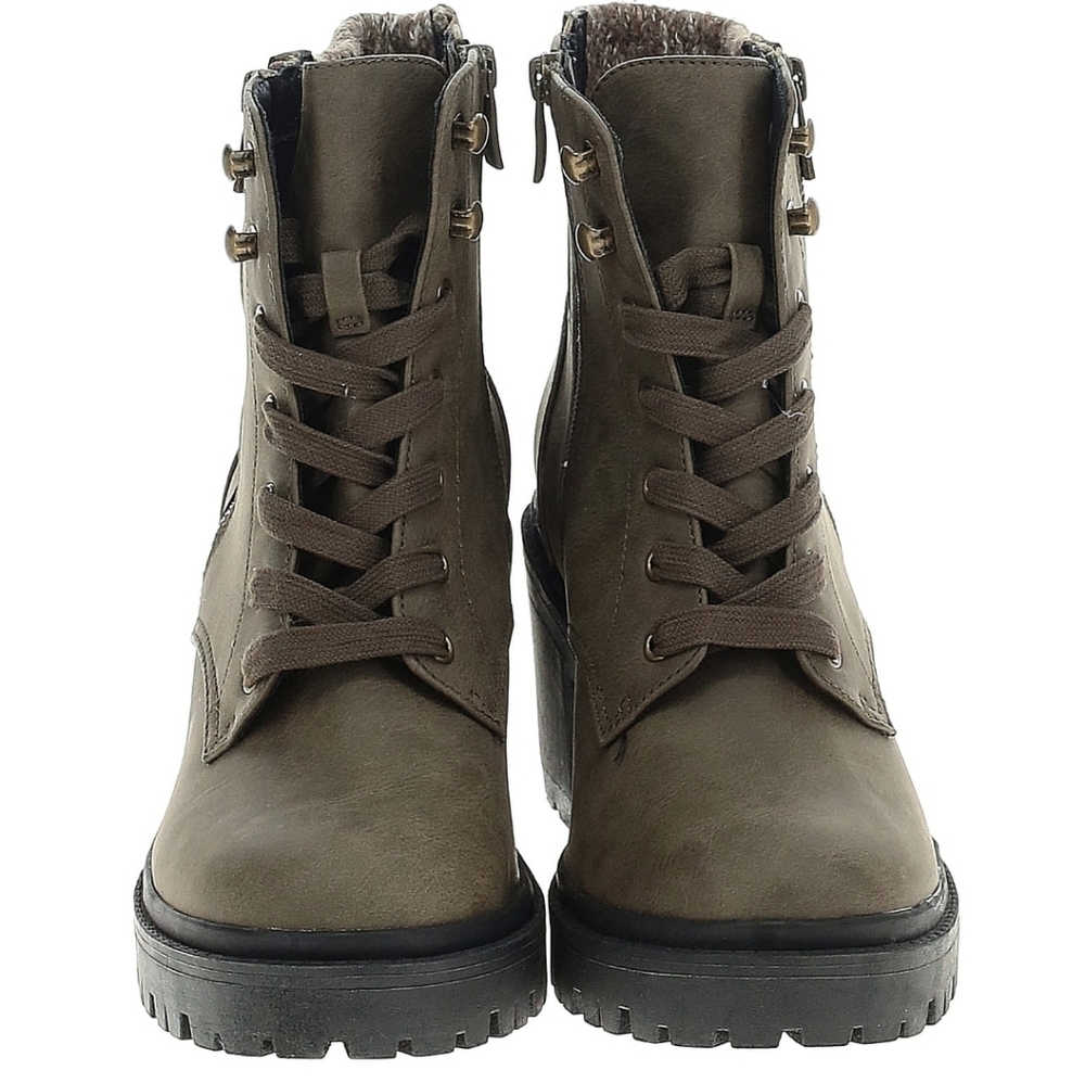 💥Sale💥Torrid Olive Lace-Up Boots with Chunky Heel - Picture 2 of 2